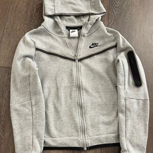 Nike Light Gray Hoodie with Black Accents